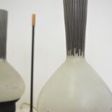 Glass desk lamps, 1950s, set of 2