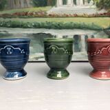 3 egg cups anduze vase