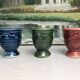3 egg cups anduze vase