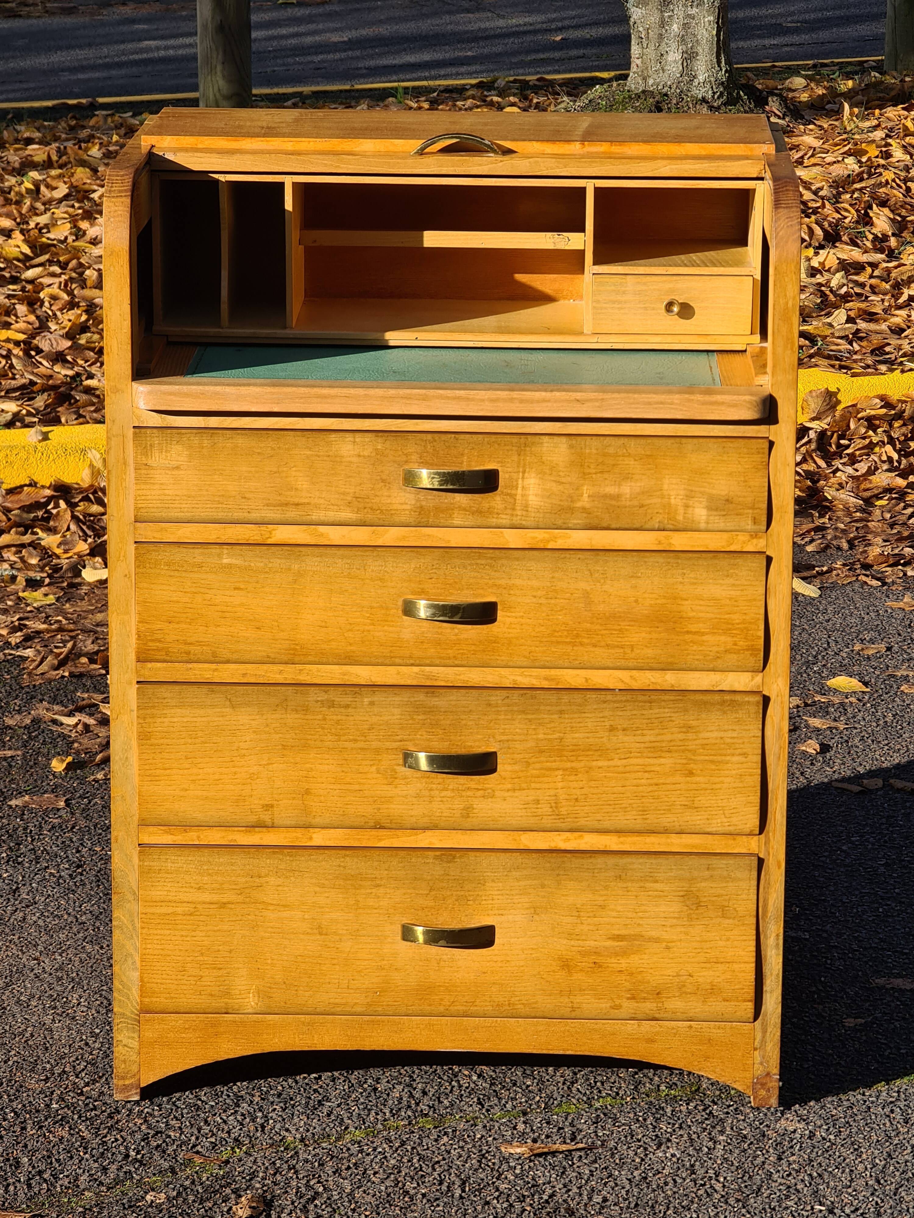 Secretary chest of drawers art deco style secretary