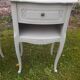 Pair of 1-drawer bedside tables, Louis XV style, Luxembourg green