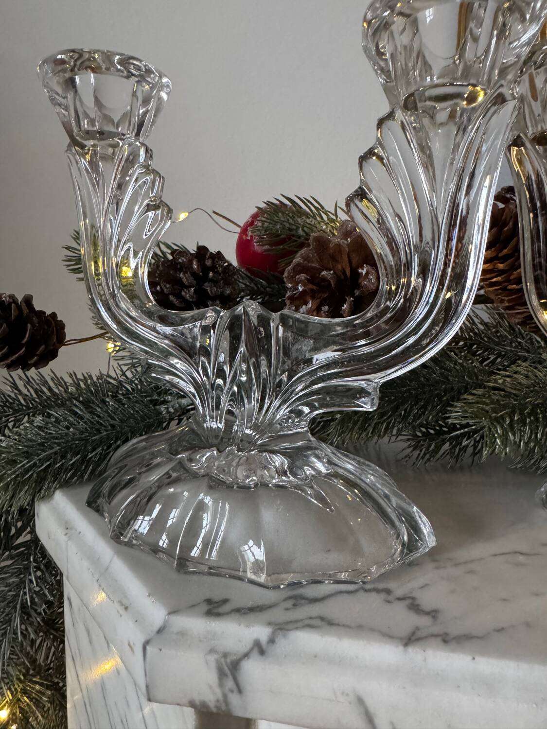 Vintage glass chandeliers