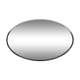 Oval mirror strapping chrome 70s - 59 x 38 cm