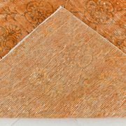 Tapis Vintage Orange Ocre Patiné, Style Bohème Chic