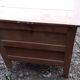 Parisian sideboard 1 door 1 drawer white and raw wood