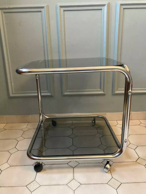 Table basse à double niveau des années 1970