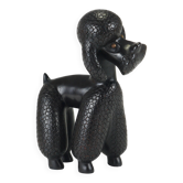 Charming Poodle Figurine Sculpture by Leopold Anzengruber, Austria, 1950s