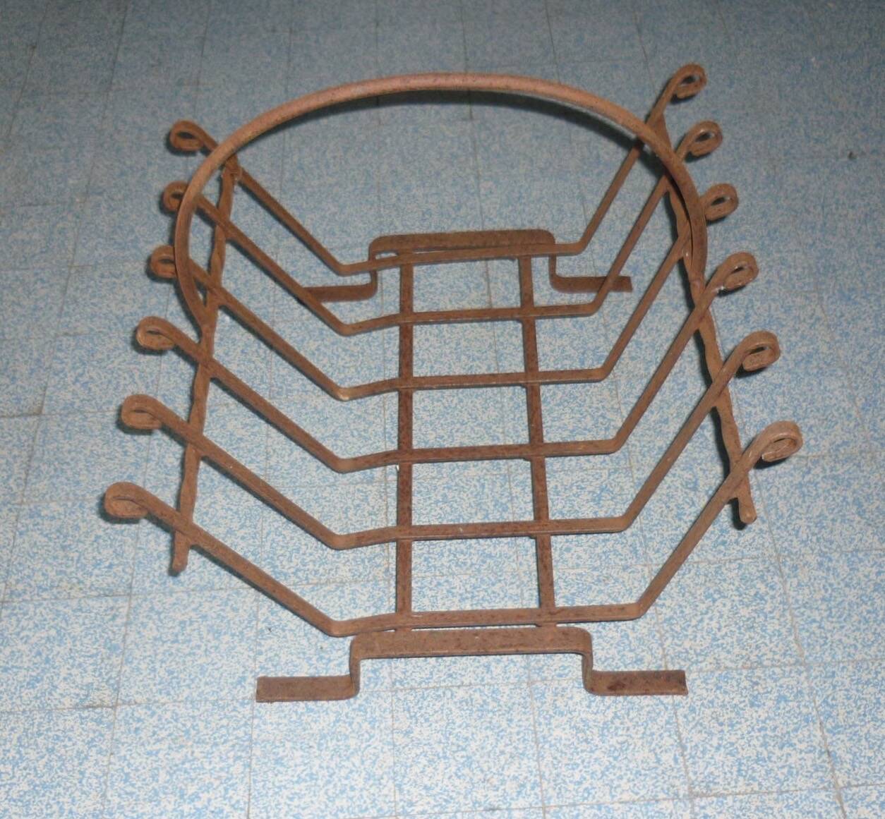 Wrought iron log rack