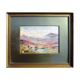Watercolor painting the moors mountains by alabaster harris & sons
