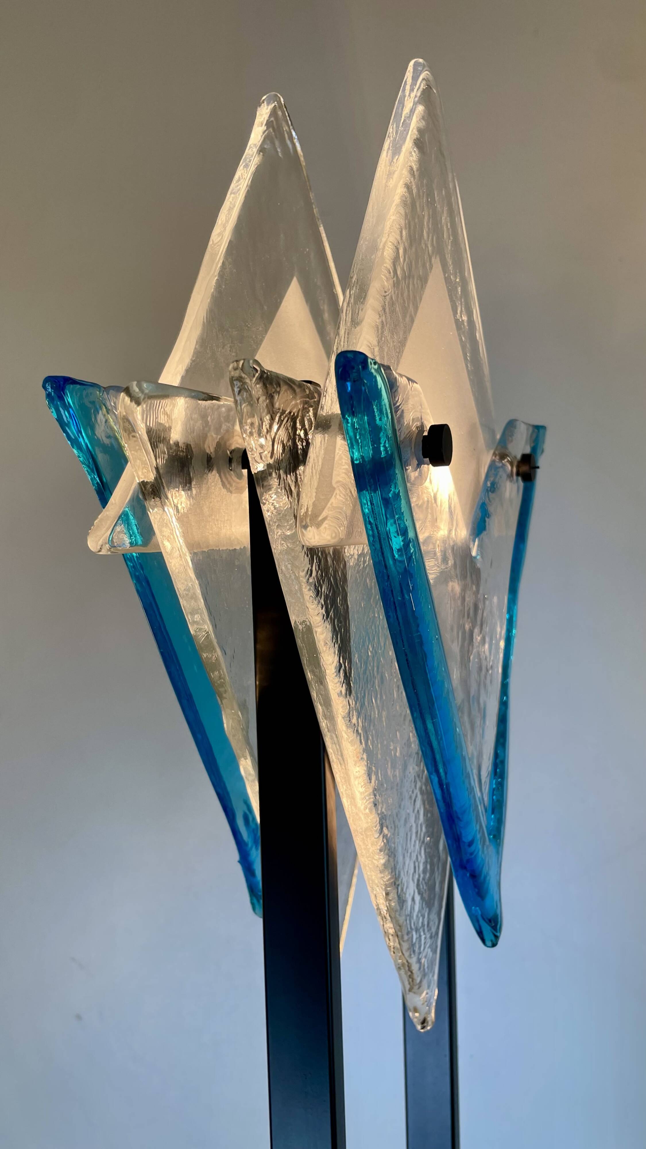 Post-Modern Floor Lamp att. to Mazzega, Italy, 1980s