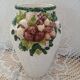 Antique Barbotine Vase