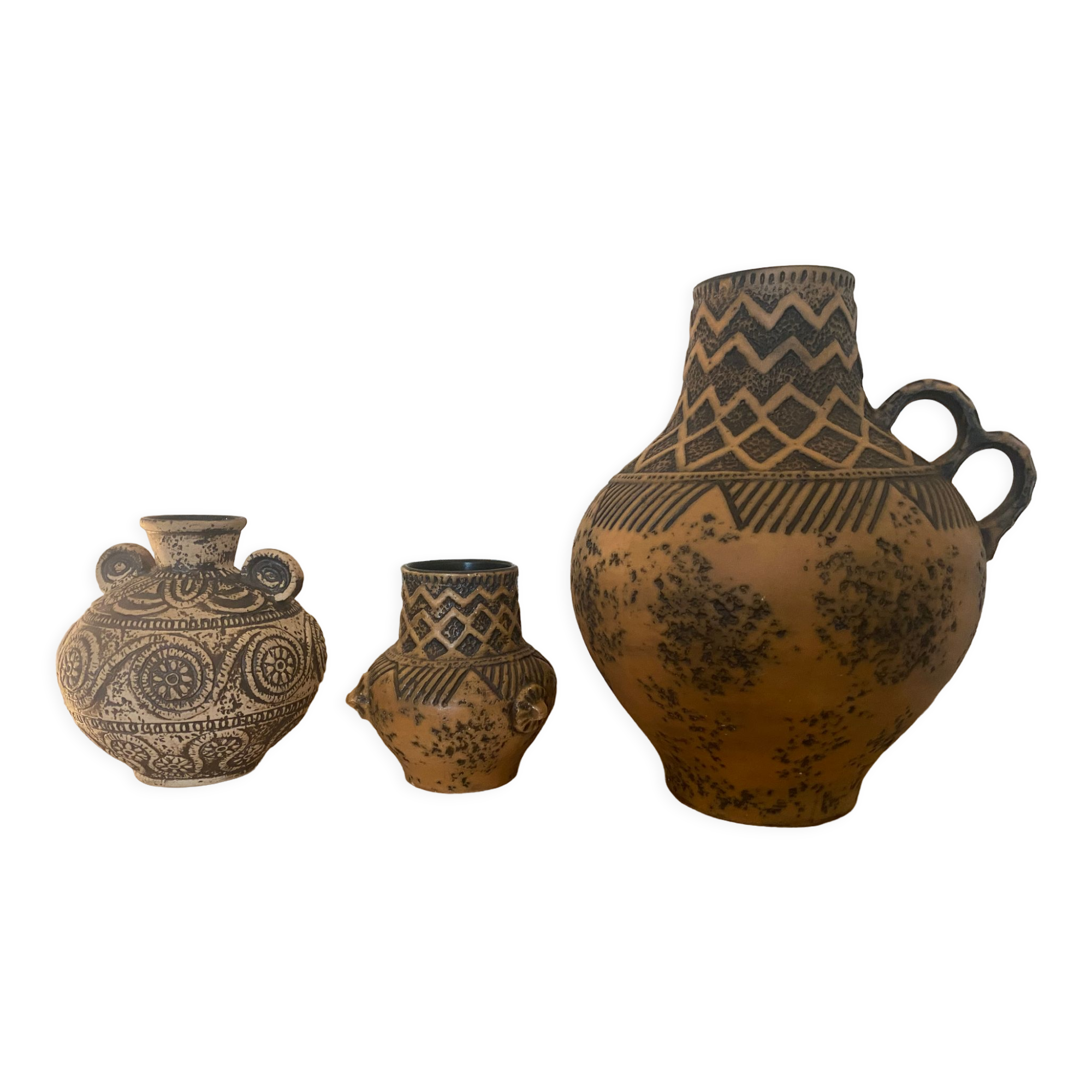 Set de 3 vases West Germany Manufacture Jasba
