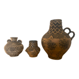 Set of 3 West Germany Manufacture Jasba vases