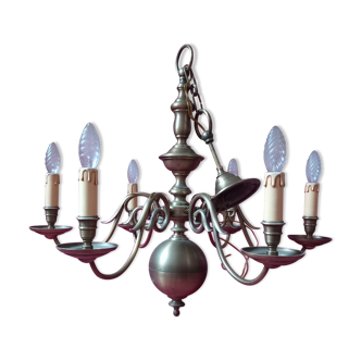 Dutch chandelier gold metal