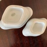 Set of 2 small cream jars