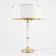 Borens model 8423 desk lamp in white lacquer, Sweden, 1970.