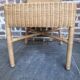 4 dining chairs in natural rattan and woven wicker