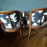 A pair of art deco workshop armchairs