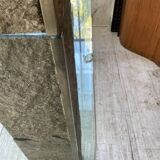 Roche Bobois stone and glass sculpture shelf 1970s