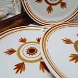 Set of 6 Longchamp stoneware dessert plates