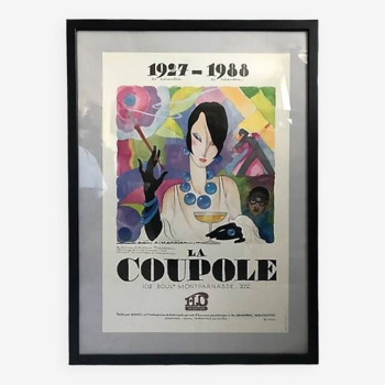 Affiche de Jean Mercier "La Coupole" 1927-1988