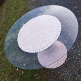 John mc guire McGuire round dining table Sheaf of wheat bamboo