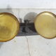 Old cast iron scale and brass trays force 5 kilos