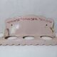 vintage powder pink enamelled steel plant stand