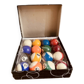 Mini boules authentiques de billard