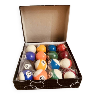 Authentic mini billiard balls