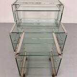 Italian design glass console storage unit by Gallotti & Radice An70