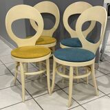 Set of 4 chairs from Baumann, Mouette model, vintage 1970