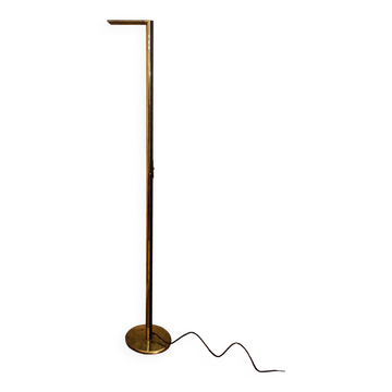 Lampada da terra alogena in ottone Italia Anni '70