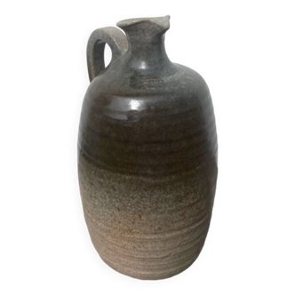 Vase céramique beige signé Pierre Grau