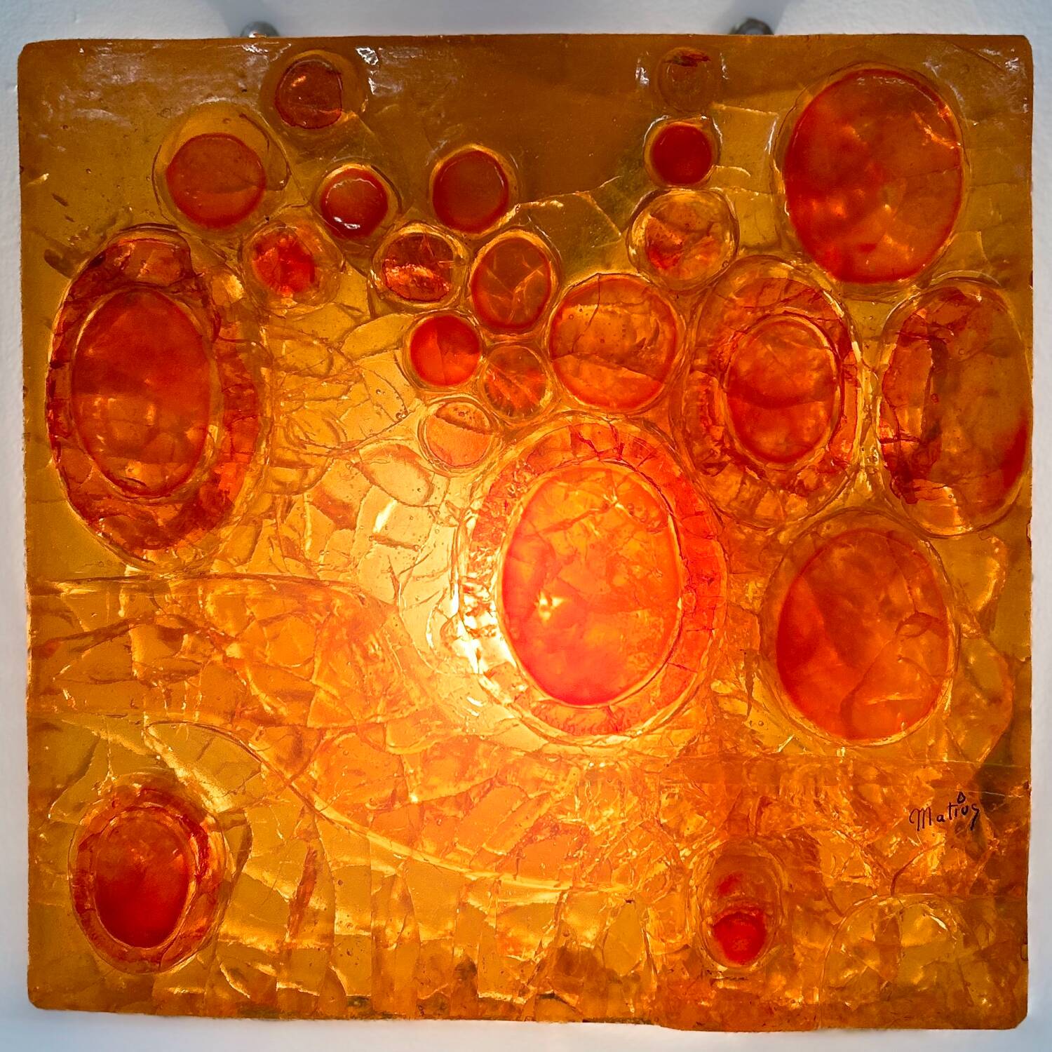Pop-art wall sculpture by matius, france, 1970s