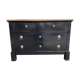 Restored Black Empire period chest of drawers