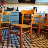 Set of 6 1950s bistro chairs