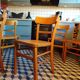 Set 6 chaises de bistrot 1950