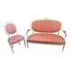 Ensemble canapé et chaise style Louis XVI