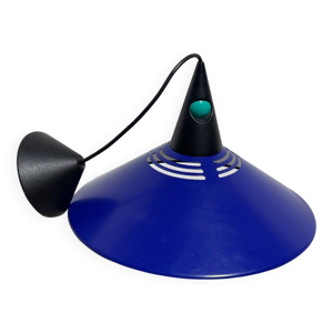 Suspension métal bleu - brillant