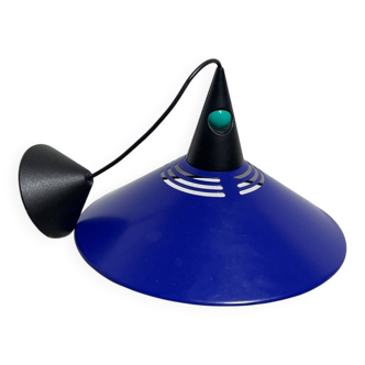 Postmodern blue metal pendant light Glossy