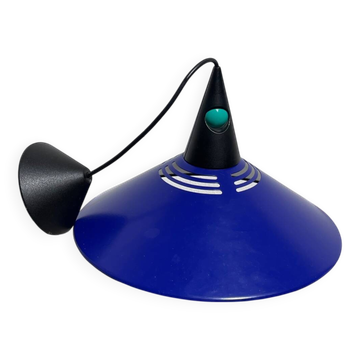 Postmodern blue metal pendant light Glossy