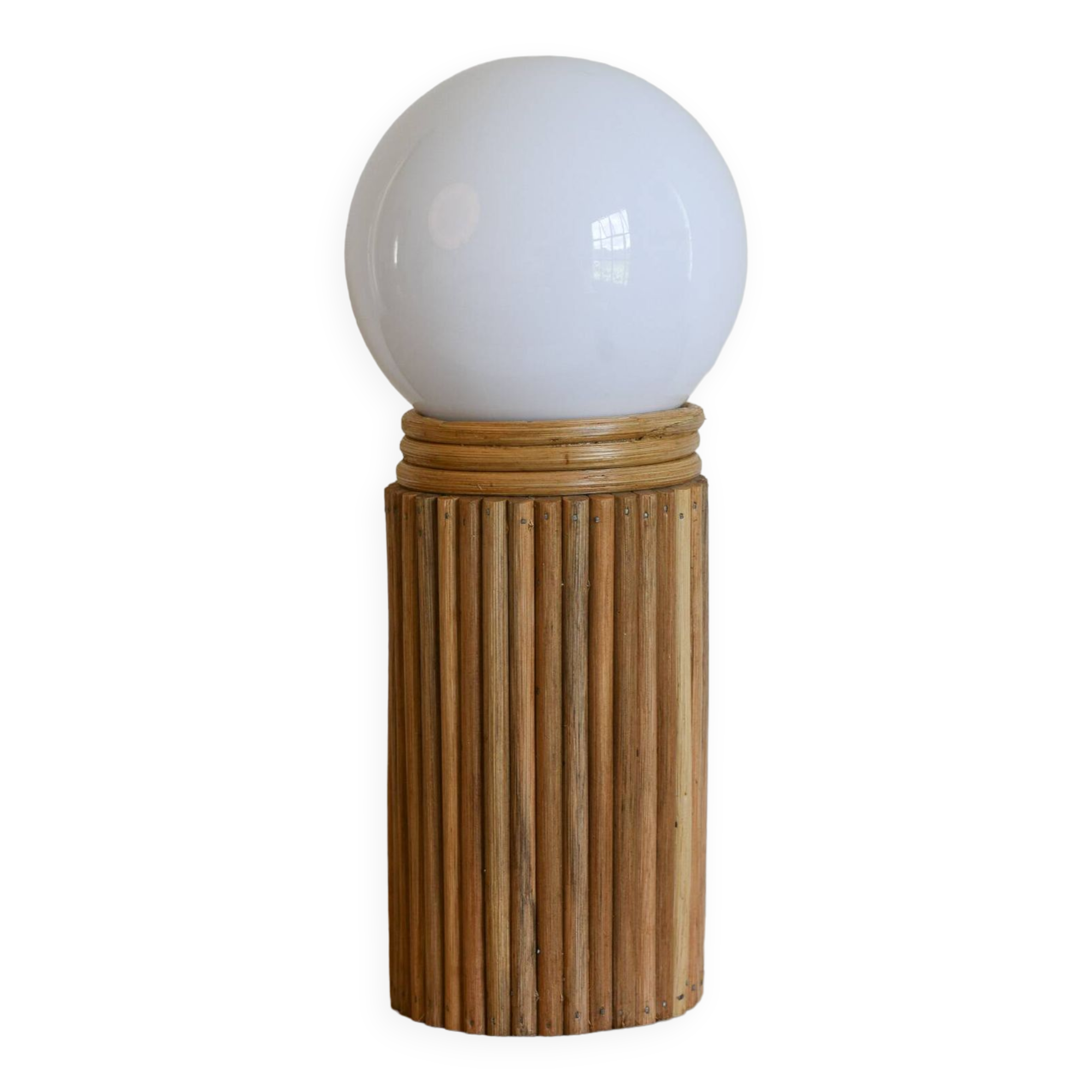 Lampe de table en roseau crayon moderne