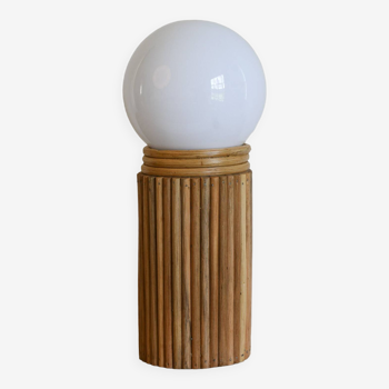 Lampe de table en roseau crayon moderne