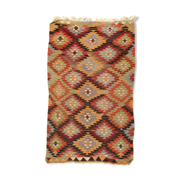 Anatolian handmade kilim rug 250 cm x 140 cm