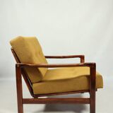 Scandinavian armchair yellow ocher design by Z. Baczyk