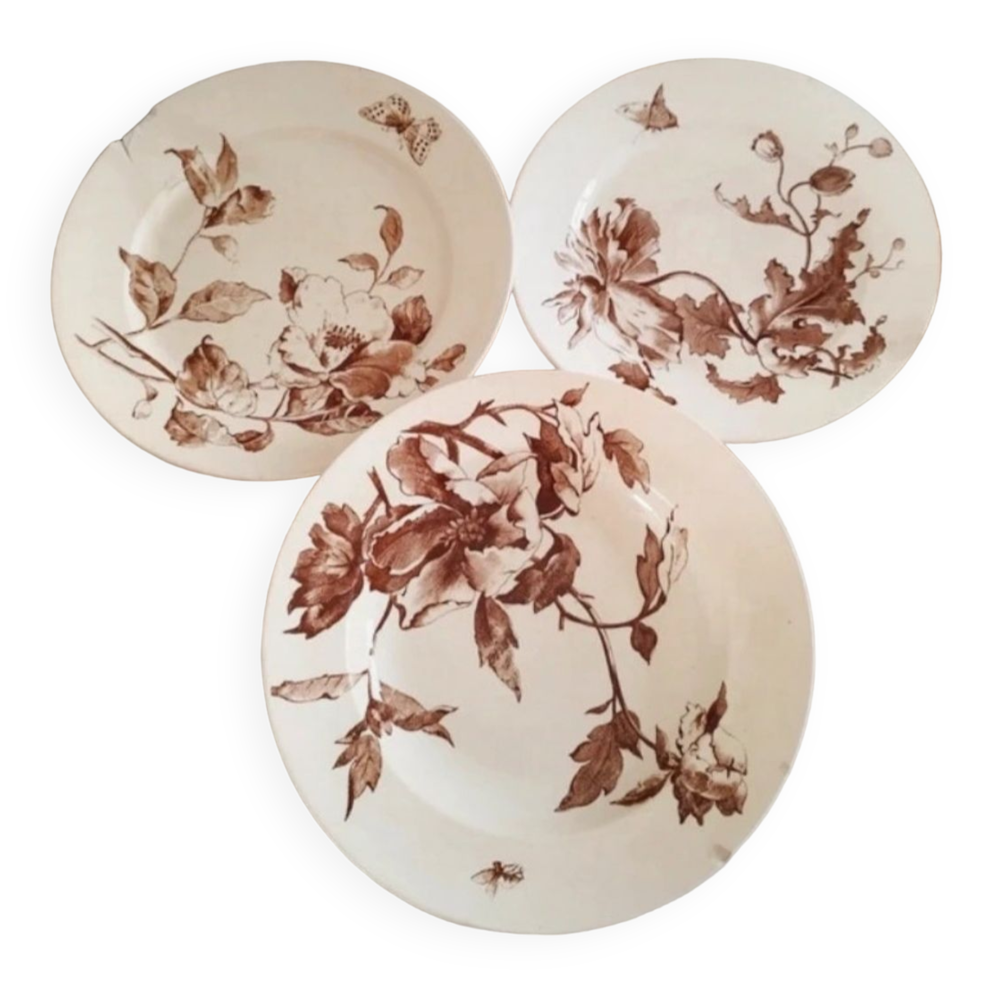 Set of gien summer plates