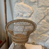 Large wicker chair for dolls