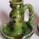 Duo of vintage potter's ceramic candle holders Regional Folk Art