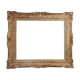 Old frame Montparnasse carved wood patinated 79x68 cm foliage 61x50.7 cm SB